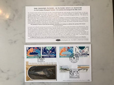 BENHAM 22CT GOLD FDC 94 LTD ED 4/500 CHANNEL TUNNEL OPENING 1994