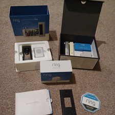 Ring Video Doorbell Pro Hardwired 1st Gen with Chime and Ring Plug-in Adapter