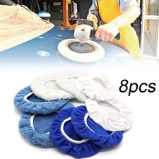 8x Microfiber Polisher Bonnets