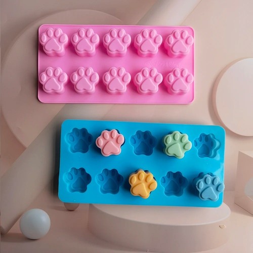 Paw print silicone mould - paw,