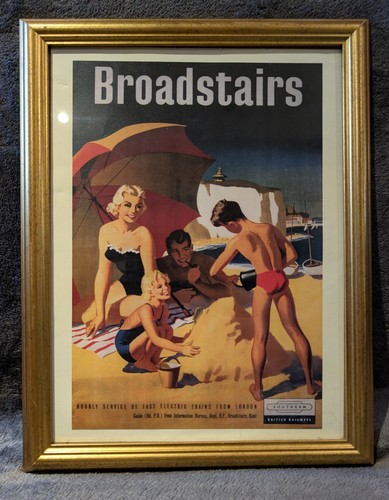 Framed reprint vintage - framed,