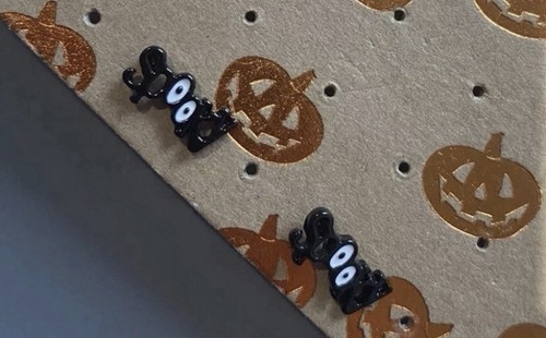 Spooky halloween stud earrings - spooky,