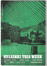 Vintage Helsinki Finland Guide Brochure Finnair Travel Info Tourist 1971