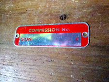 MGB ROADSTER, COMMISSION