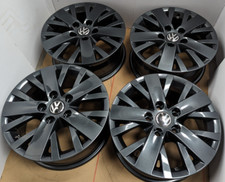 4X GENUINE GUNMETAL GREY VW TRANSPORTER CARAVELLE  T5 T5.1 T6 16" ALLOY WHEELS