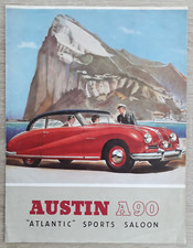 Austin A90 Atlantic Sports Saloon Brochure c.1950