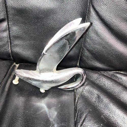 Vintage swan hood ornament - hood, car
