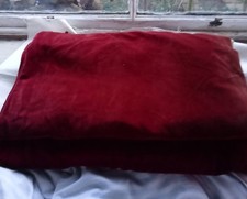 Vintage Pair Of Crimson Cotton