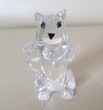 SWAROVSKI CRYSTAL CAT BEGGING