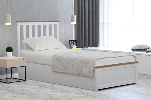 Wooden ottoman gas - wooden,
