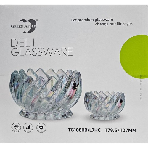 7pc glass bowls - bowls, fruit