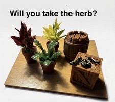 3 Herbs + 1 Crate, 1 Barrel &