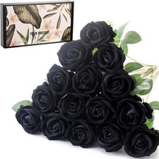 15pcs small fake roses - roses, velet