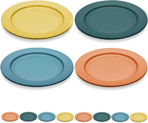 25cm plastic dinner plates - dinner, 8