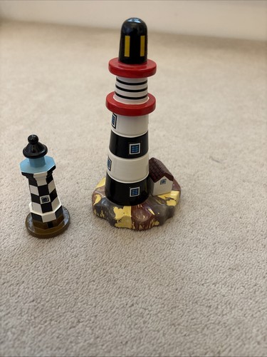 Vintage painted lighthouse - 2,