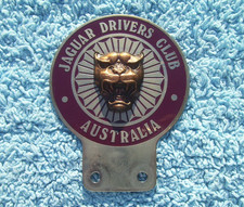 Classic 1970s JAGUAR DRIVERS CLUB OF AUSTRALIA CAR BADGE ~XK/E-TYPE XJS/XJ6 RARE