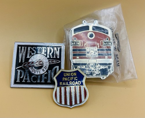 Vintage enamel railway - 3x, us
