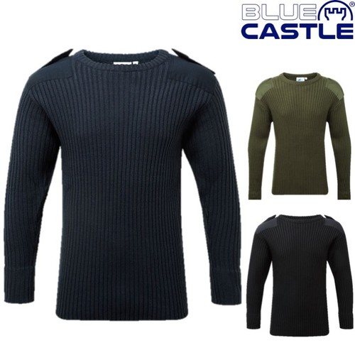 Blue castle mens crew - castle,
