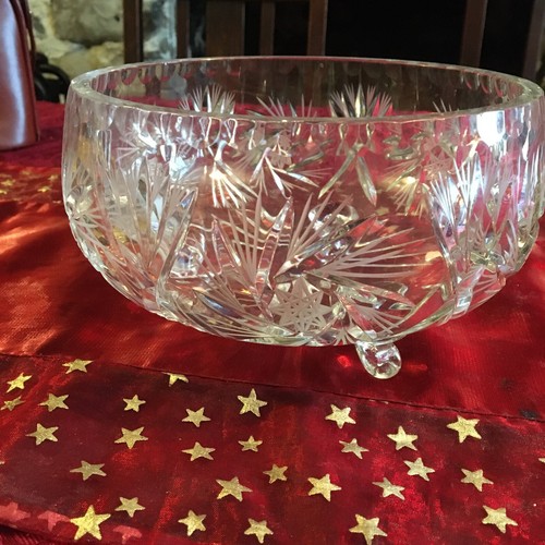 Vintage large cut glass - vintage,
