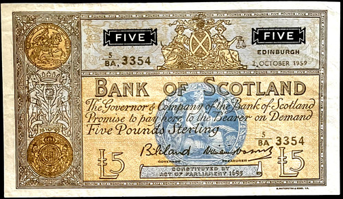 Bank scotland 5 - of,