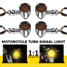 Chrome 12V 10mm LED Turn