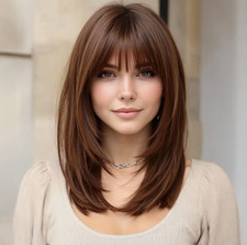 14 Inch  Brown Shoulder Length