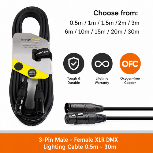 Stagecore male female xlr - female, dmx