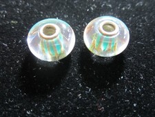 2 x Genuine Trollbeads Beautiful Gleam Stripe TGLBE-10429 Silver 925S LAA BNWOT