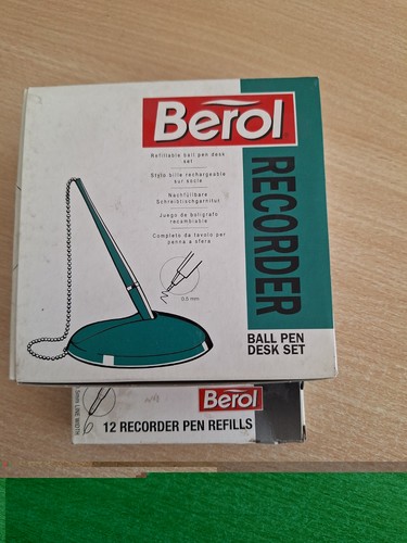 Berol recorder blue ball pen - blue,