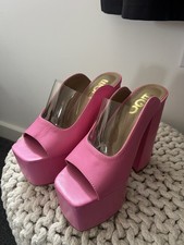 EGO Pink Platform Mules