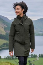 Mountain Warehouse Womens Waterproof 3 In 1 Long Padded Jacket Ladies Coat
