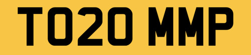Toms number plate - toms, to20