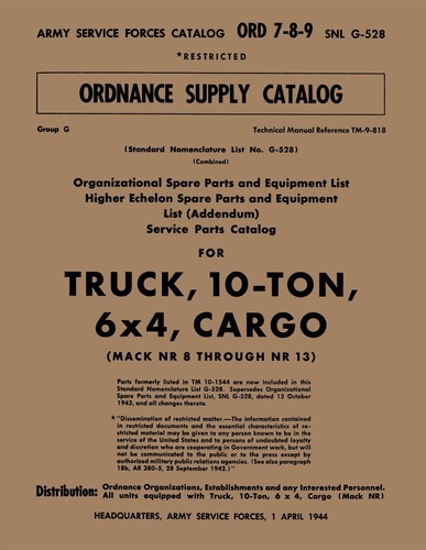 1942 military mack cargo - 1942-44,