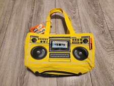 Vintage III Parcel Boombox Speaker Handbag Audio Shoulder Tote Bag Y2K Yelloe