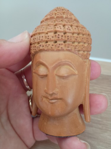 Hand carved buddha - carved,