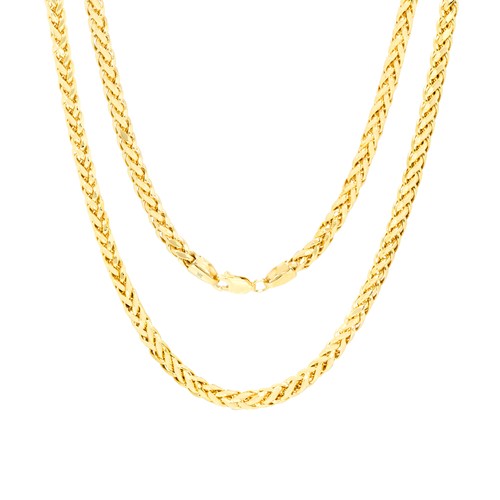14k yellow gold 4mm franco - gold,