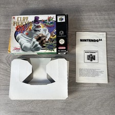 Nintendo 64 Clay Fighter 63 1/3 Box and N64 Manual - NO GAME