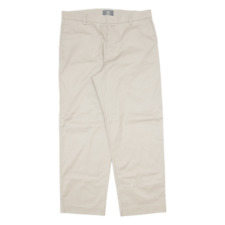 DOCKERS D3 Khaki Mens Trousers Beige Classic Straight W34 L29