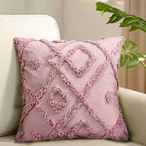 Denim tufted cushion cover - denim,