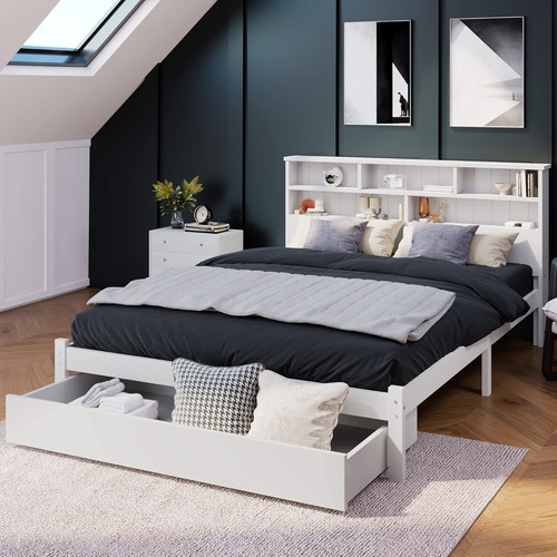 Double bed frame 4ft6 - bed,