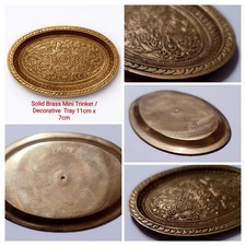 Solid Brass Ornate Oval