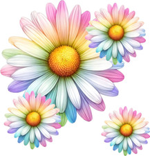 x9 Colourful Daisy Flower