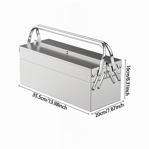 Metal folding tool box - metal,
