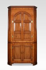 Substantial Country House Mahogany Corner Cupboard | Arched Panel Doors, Bracket