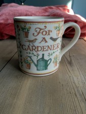 Vintage Cute Mug. 'FOR A GARDENER'  Matthew Rice Design. Cottage Core