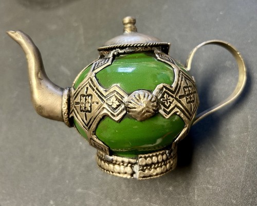 Vtg moroccan miniature teapot - vtg,