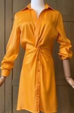 Zara Satin Knot Mini Dress