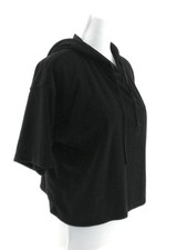 Ambiance Womens Black Hooded
