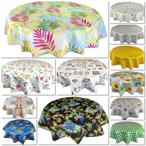 Round wipe clean pvc vinyl - round,