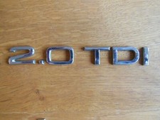 Audi A3 8P rear tailgate 2.0 TDI chrome badge see description